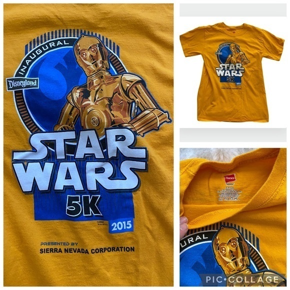 runDisney Inaugural STAR WARS Disneyland 5K 2015 CP30 Shirt Adult Small - Picture 1 of 5